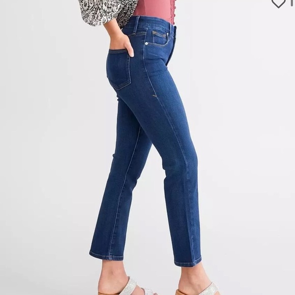 Good American Good Legs High Rise Straight Stretch Jean Blue 224 14 - Picture 3 of 8